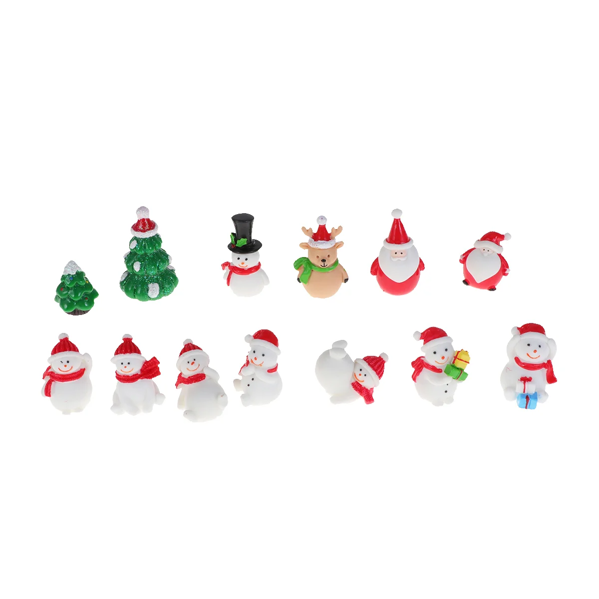 

Christmas Miniature Figurinesmini Decorations Decor Santa Tree Decoration Ornamentsminiatures Claus Landscape Micro Adornment