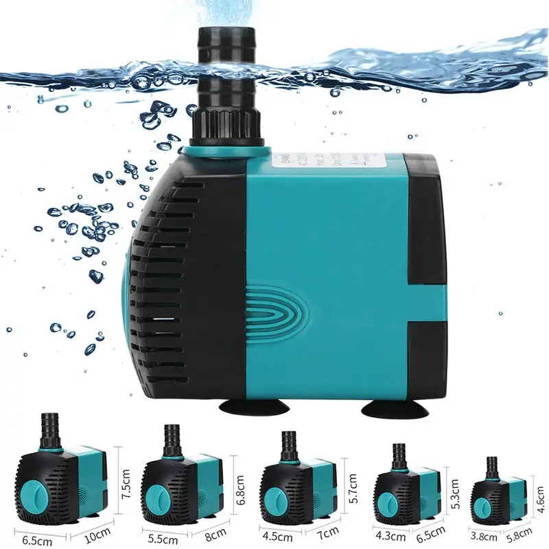 

EU/US Plug Aquarium Fish Tank Water Pump Submersible Circulating Water Pump Fountain Filter Fish Pond Bottom Suction Water Pump
