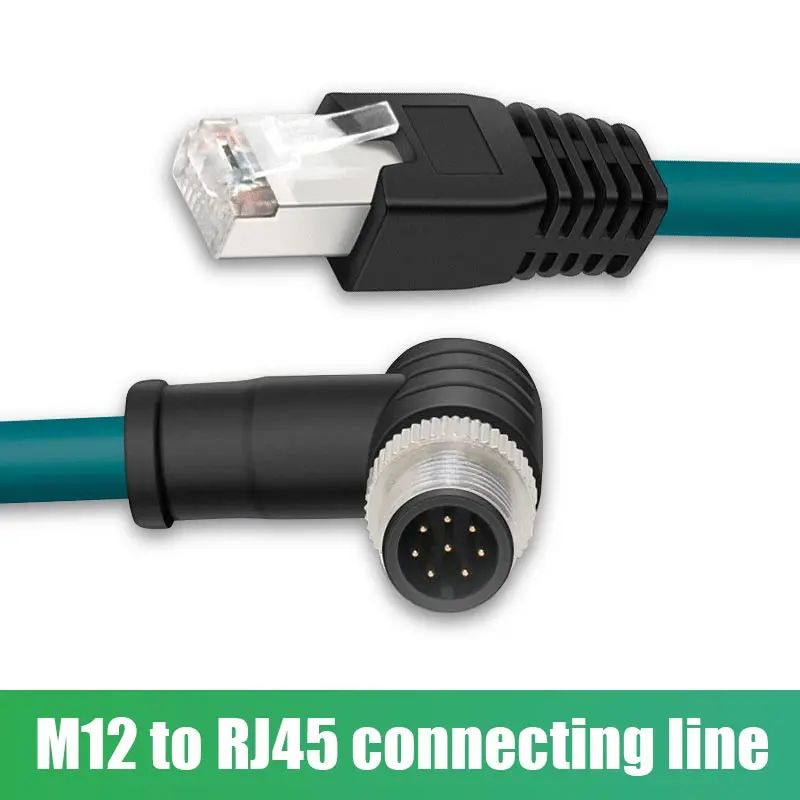 

Кодирующий кабель M12 к RJ45, разъем M12, 8-контактный штекер, Ethernet, промышленная камера, сетевая линия датчика IP67 rj45 к M12