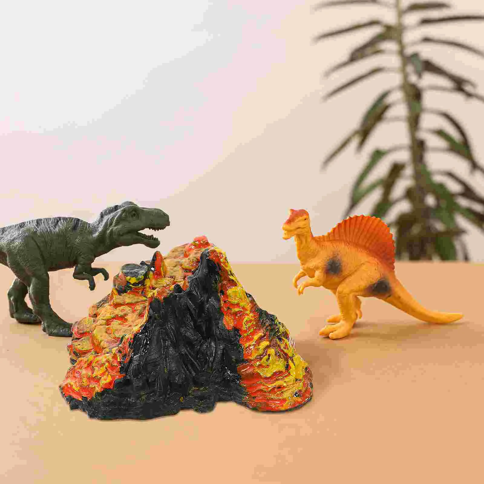 2 шт. имитация вулкана модели украшения игрушки для детей искусственные