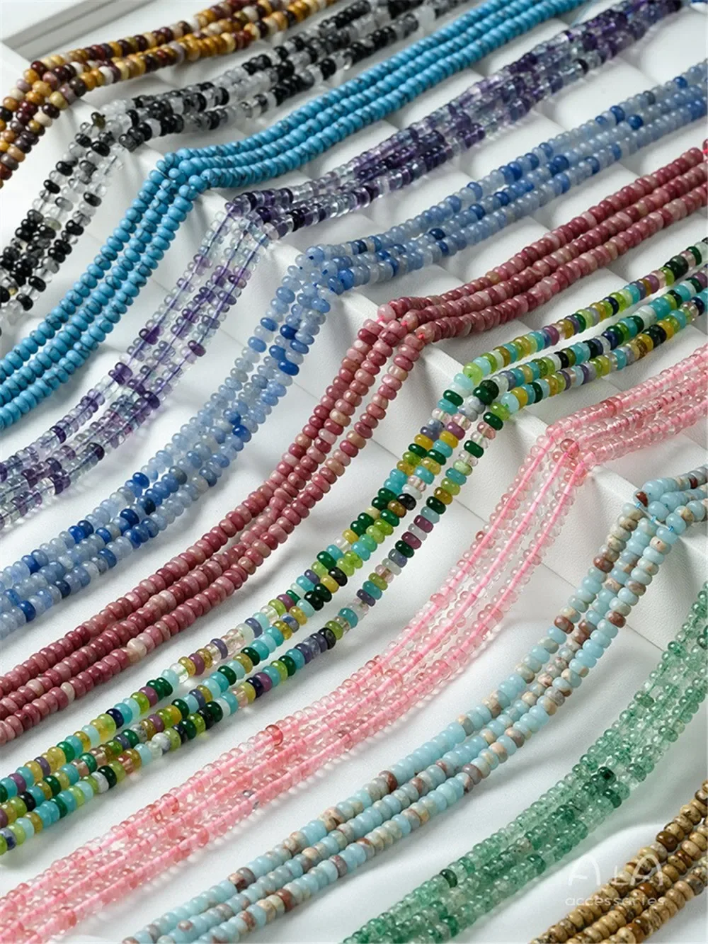 Натуральный камень кристалл агата бусины-счеты разделители свободные бусины