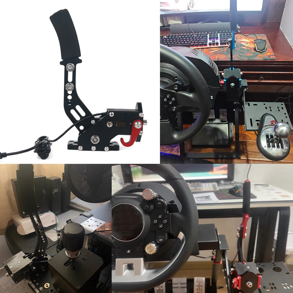2-в-1 USB гоночные игры Поддержка ручного тормоза G25/27/29 T300 T500 PS4 ONE Simracing Game 14-битный