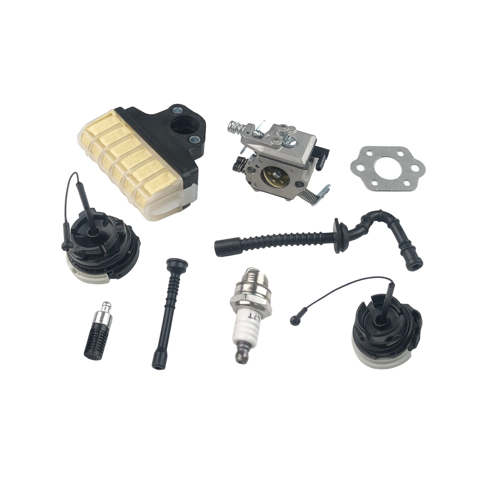 Фото Комплект карбюратора 1kit MS250 для бензопил Stihl 021 023 025 MS210 MS230 MS250 Harbot, замена WT286, воздушный фильтр, топливный шланг, прокладка, заглушка №2