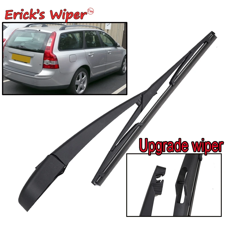

Erick's Wiper 12-дюймовый комплект щеток и рычагов заднего стеклоочистителя для Volvo V50 2004-2012 лобовое стекло задняя дверь щетка от дождя