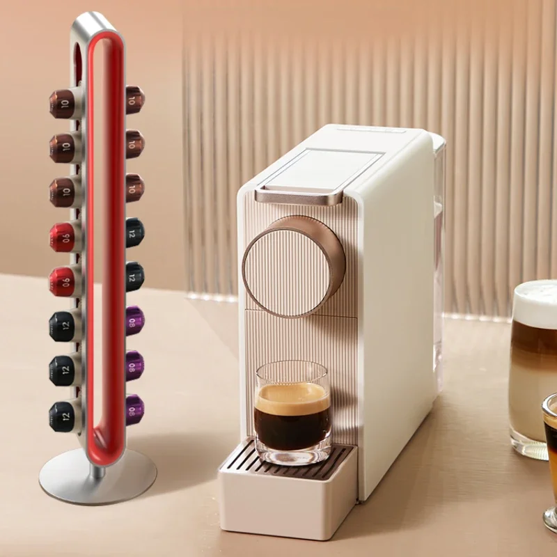 Капсульная кофемашина автоматическая компактная офисная кофеварка для эспрессо