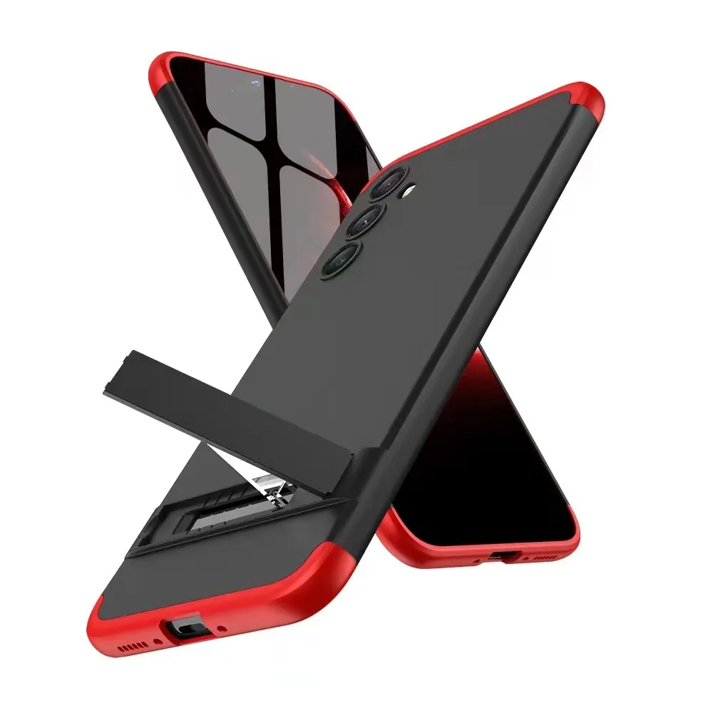 

For Samsung Galaxy A54 phone case full package lens fall protection case GalaxyA34 color collision splicing style frosted stand