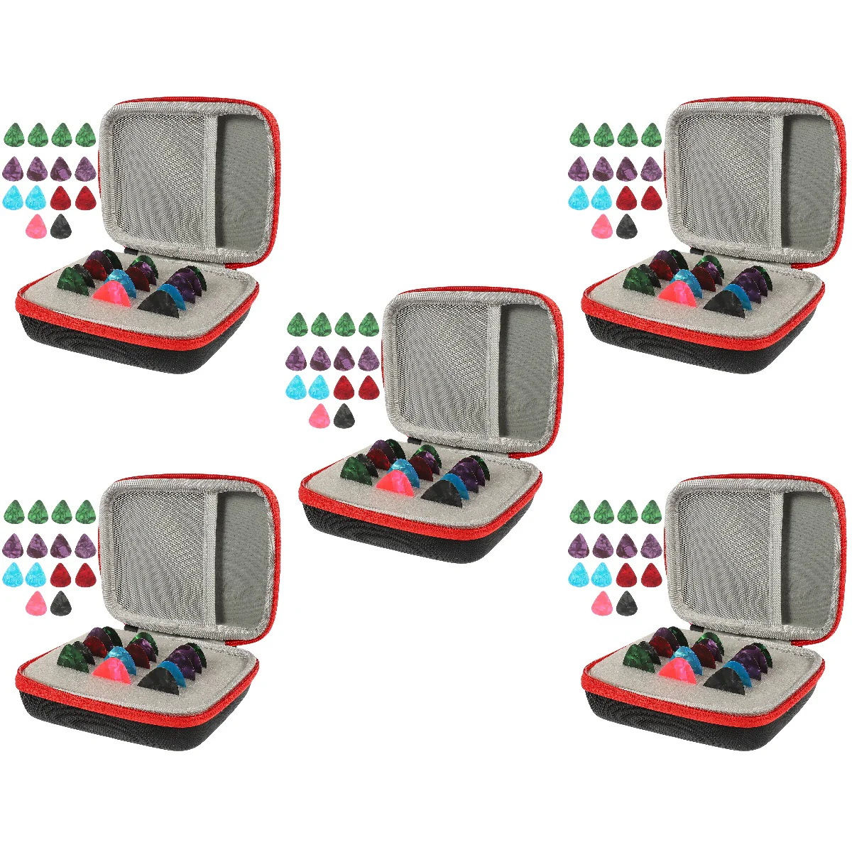 

5 Sets of Practical Guitar Picks Professional Guitar Plectrums Guitar Accessories