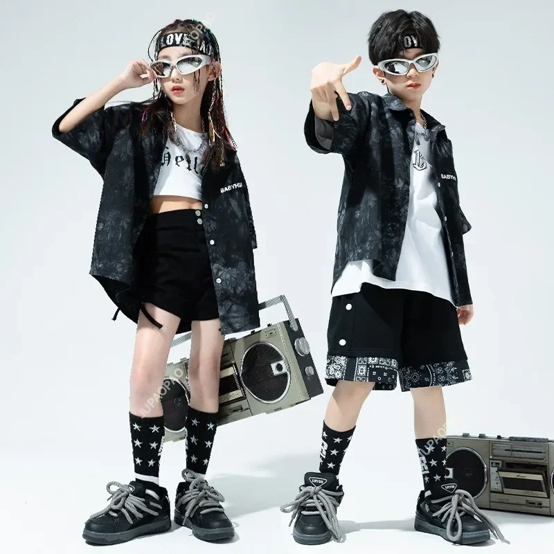 Крутые укороченные толстовки в стиле хип-хоп для девочек окрашенные галстук