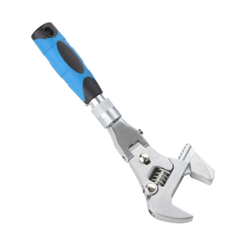 

5 in 1 Foldable Torque Wrench 10Inch Retractable Adjustable Wrench Folding Shaking Ratchet Wrench Hosehold Wrench
