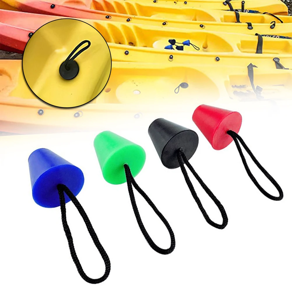 

4pcs Kayak Scupper Plugs Wear-resistant Canoe Scupper Stopper Bungs Drain Holes Plugs Prevention Water Entering