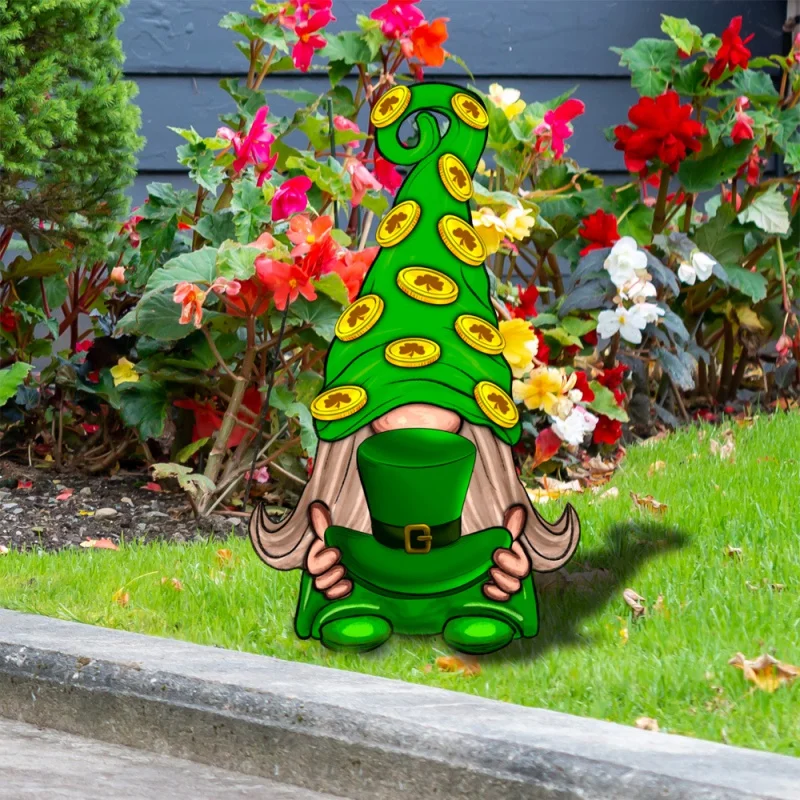 

Yklu170 St. Patrick's Day Dwarf Hat Four-Leaf Clover Acrylic Courtyard Floor Outlet Garden Outdoor