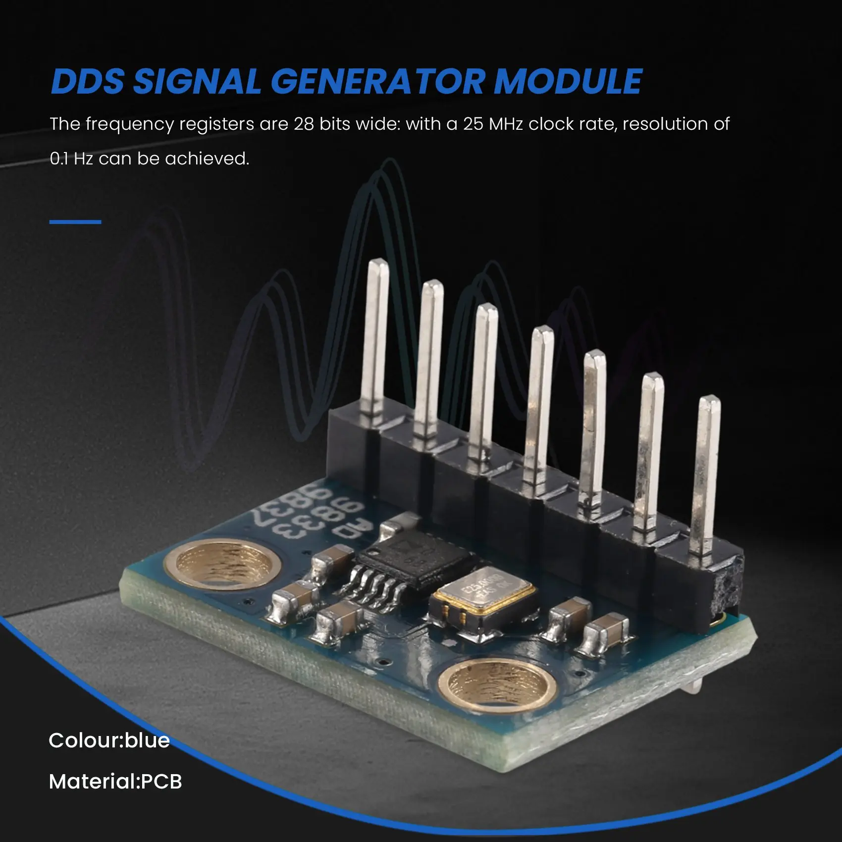 Программируемый Модуль генератора сигналов AD9833 микропроцессор с