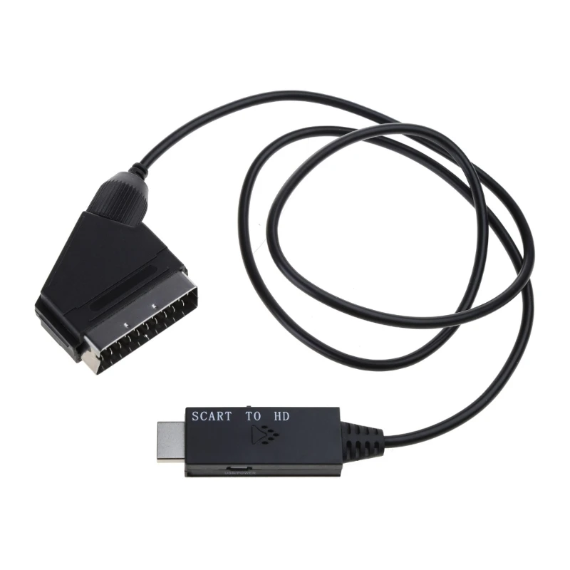 Функциональный кабель-конвертер совместимый с Scart-HDMI. Отличный точный