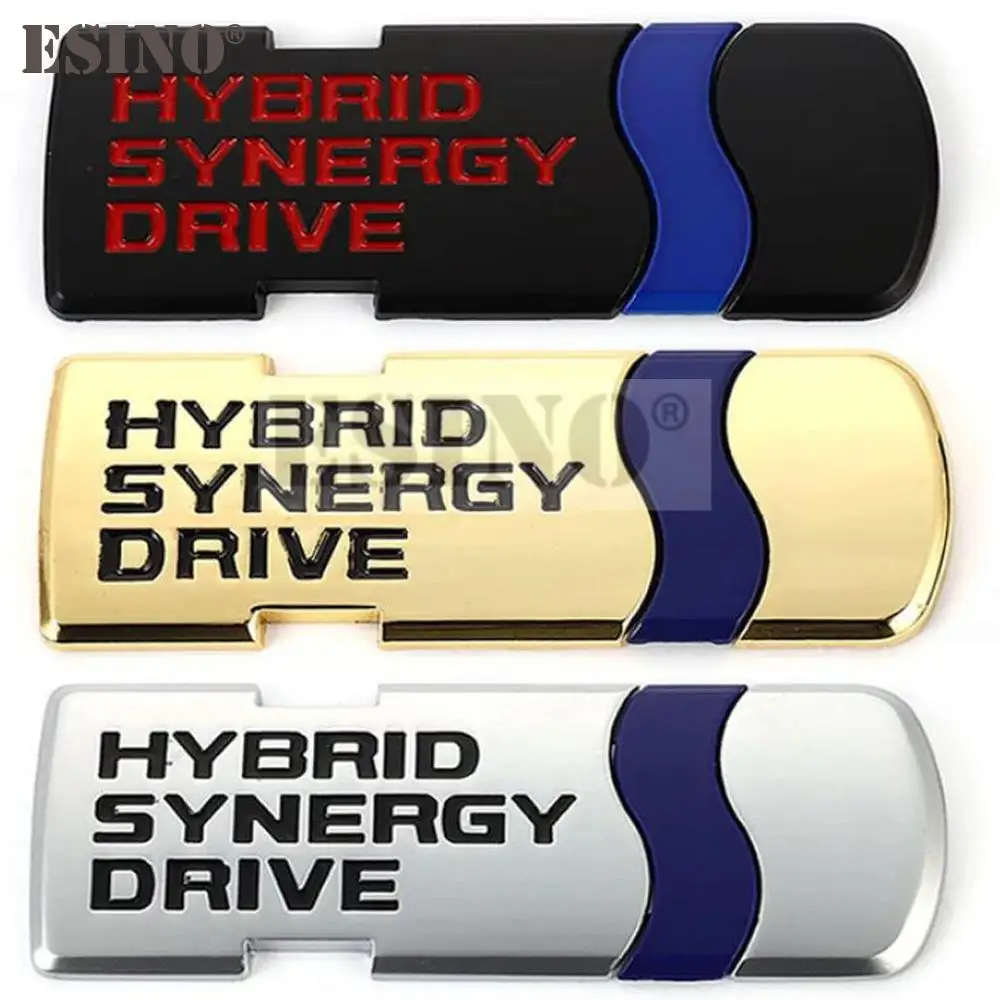 

Hybrid Synergy Drive Car Adhesive Sticker Badge Decal Zinc Alloy Fender Trunk Tailgate Emblem For Toyota Corolla RAV4 Camry