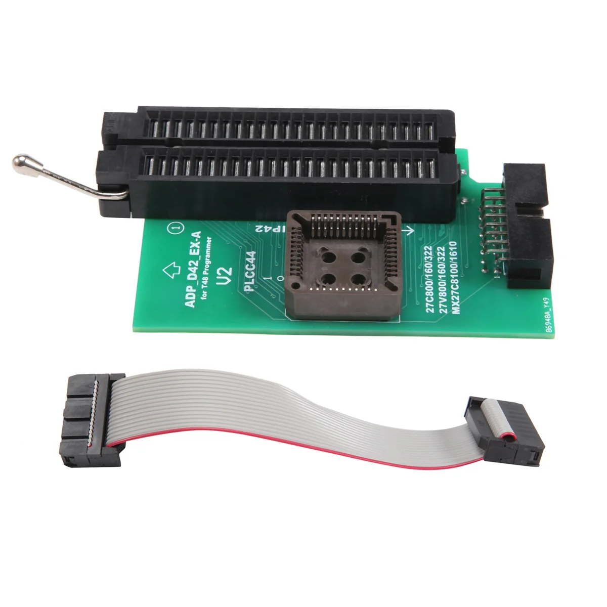 

For XGecu ADP D42 EX-A Adapter + ZIF Socket for PLCC44 DIP42 27Cxxx 27Vxxx EEPROM Only Use on T48(TL866-3G) Programmer