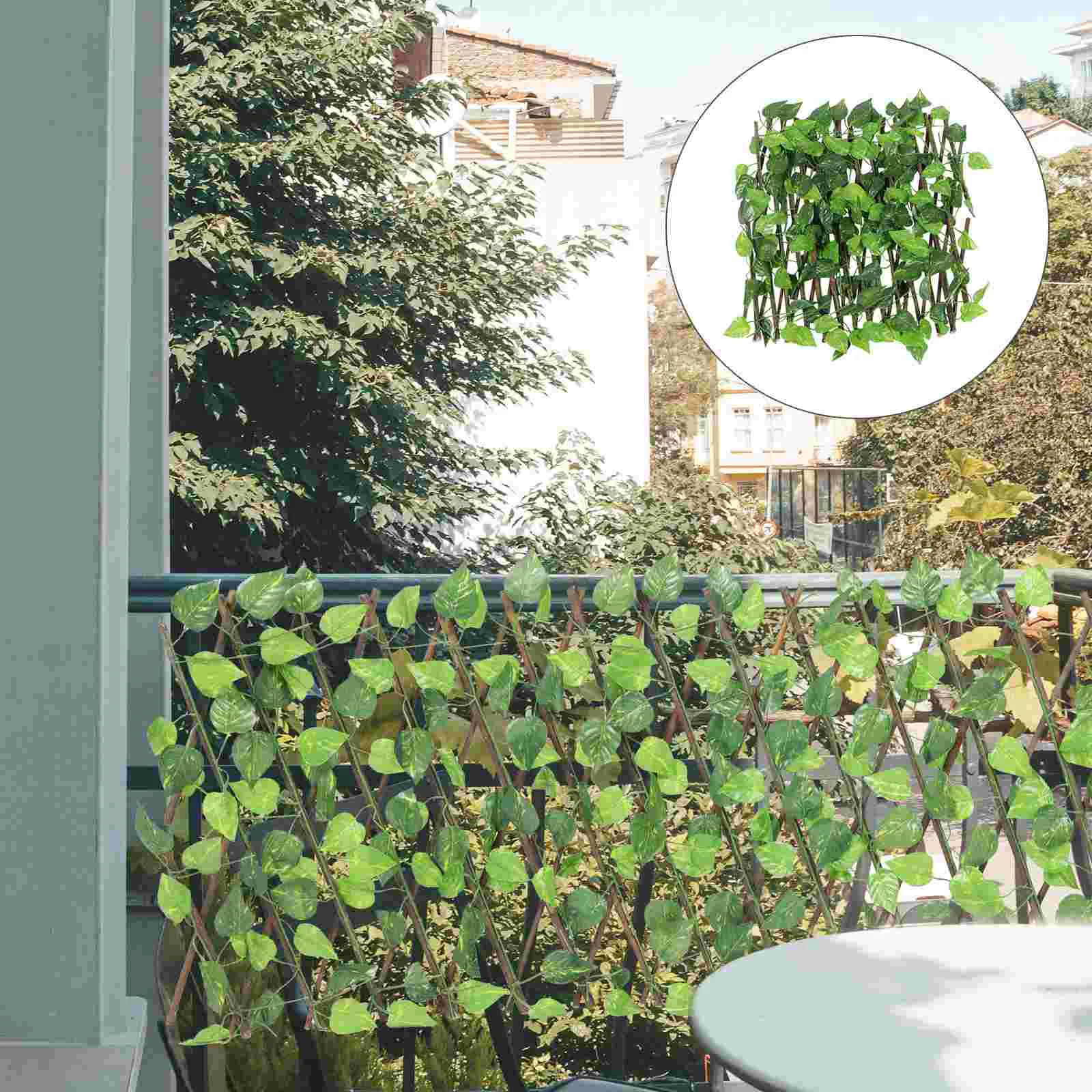 

Fence Leaves Screen Artificial Panel Ivy Balcony Leaf Backyard Wall Yard Leave Shelter Hedges Net Privacy Faux Panels Trellis