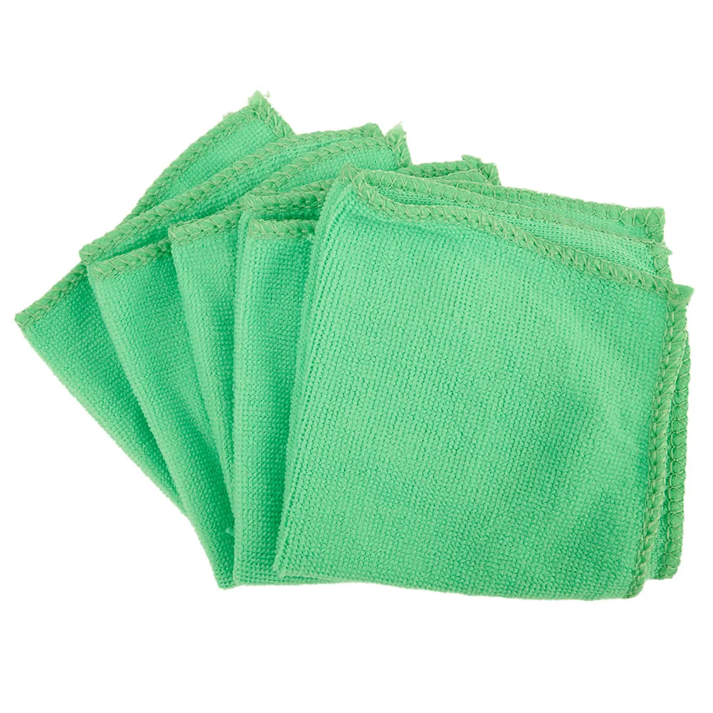 

10pcs 25*25cm Green Car Soft Auto Car Microfiber Absorbent Wash Cloth Cleaning Towels Microfiber Cloth For Car