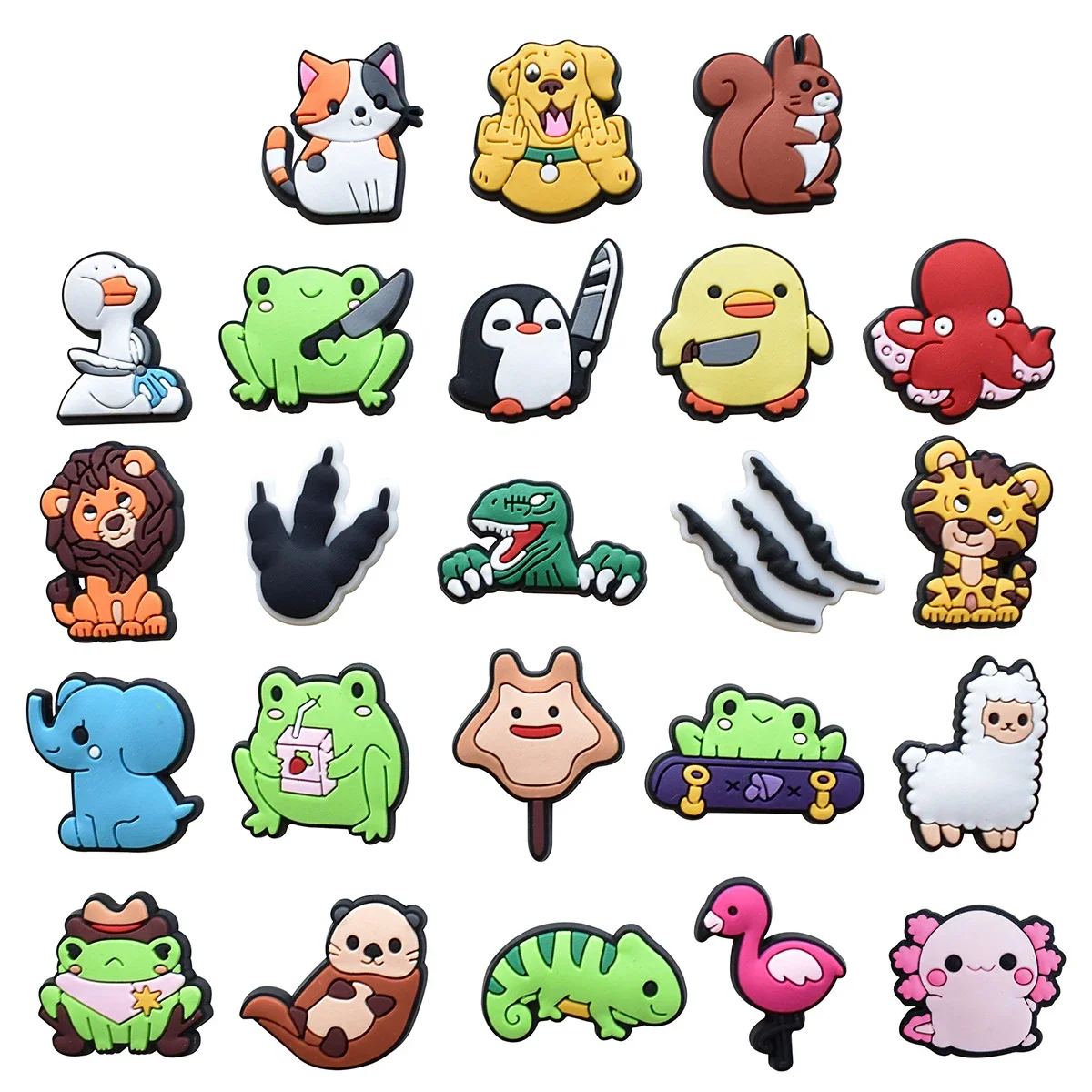 Подвески для обуви тигр лягушка булавки сандалий женских сабо украшения