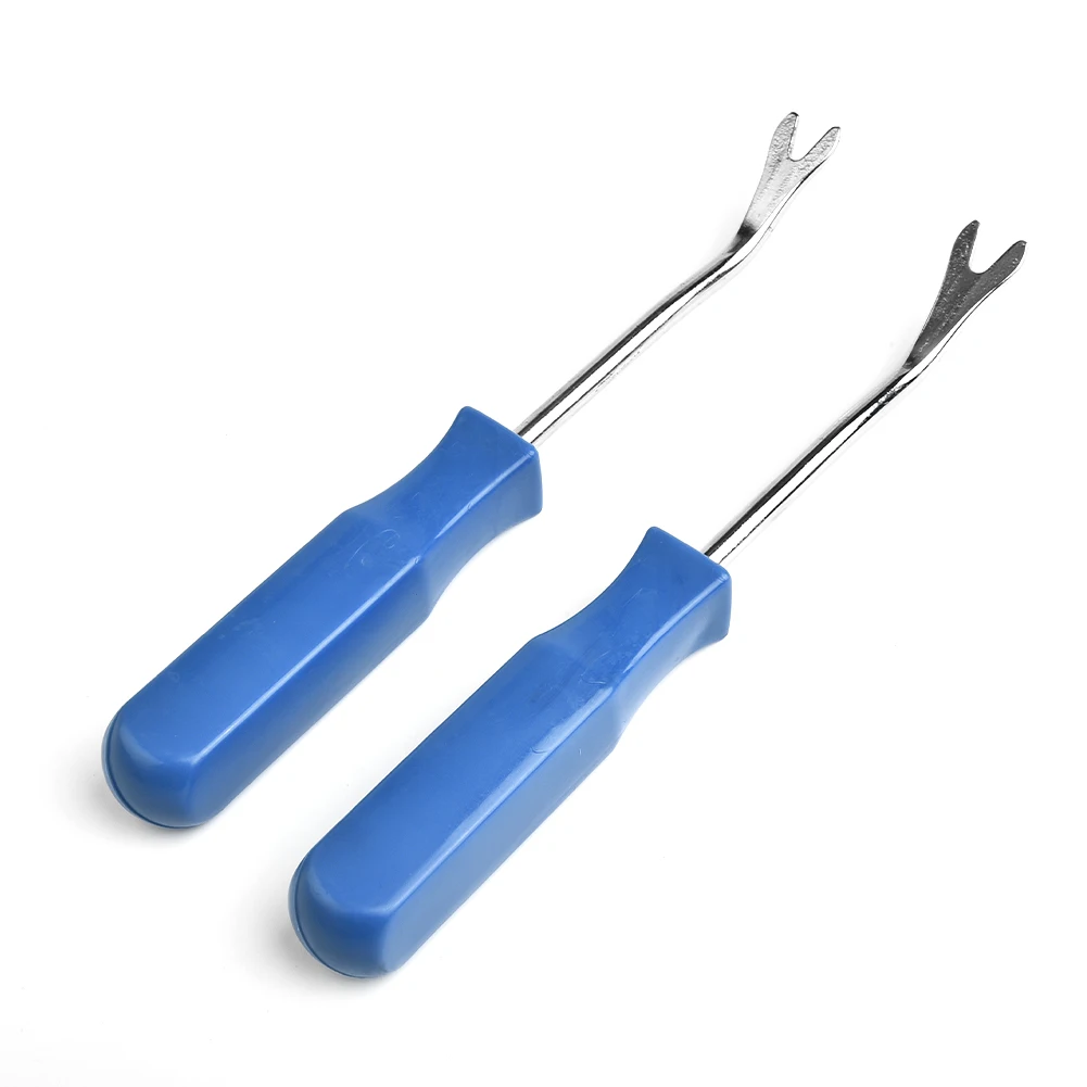 

Heavy Duty Blue Car Door Trim Panel Fastener Nail Puller Removal Open Pry Tool Clip PlierX2, Long Service Life, Easy Operation