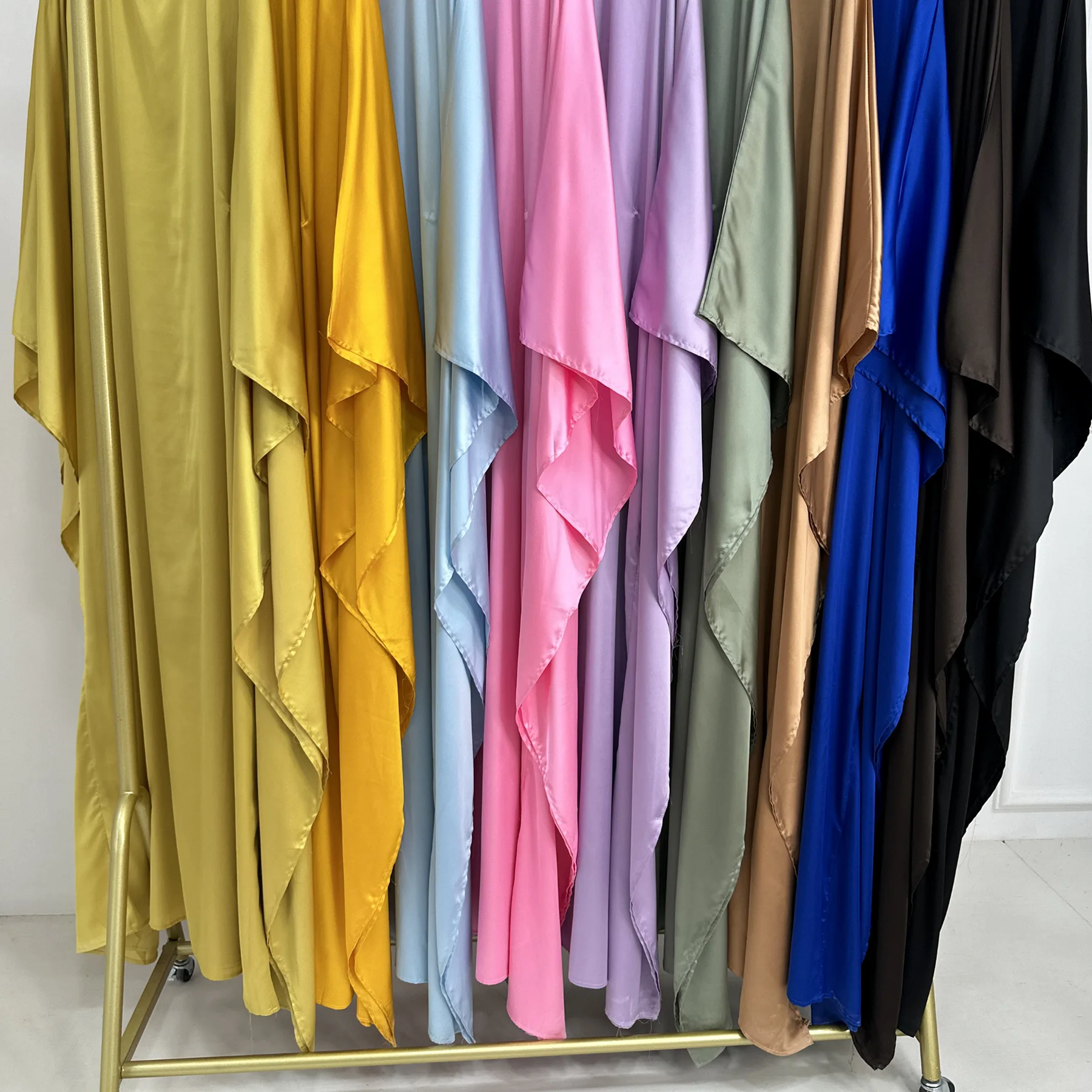 Новинка Современная абайя Исламская одежда скромное женское платье атласное с