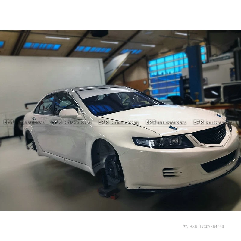 Фото Новый широкий передний бампер Perfect Match с вырезами под выхлопную систему для Accord CL7 WTCC Type (2005-2008, рестайлинг) №3