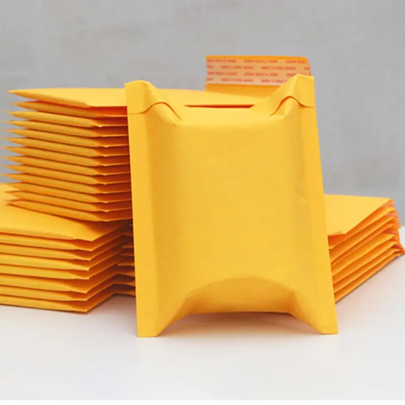 

10P/Lot Strong Stickiness Yellow Kraft Paper Bubble Envelopes Bags Protection Bag Various sizes Mailers Padded Shipping Envelope