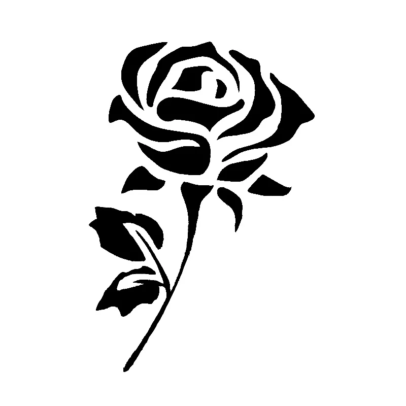 Фото Искусственный простой цветок розы модный аксессуар для ветрового стекла
