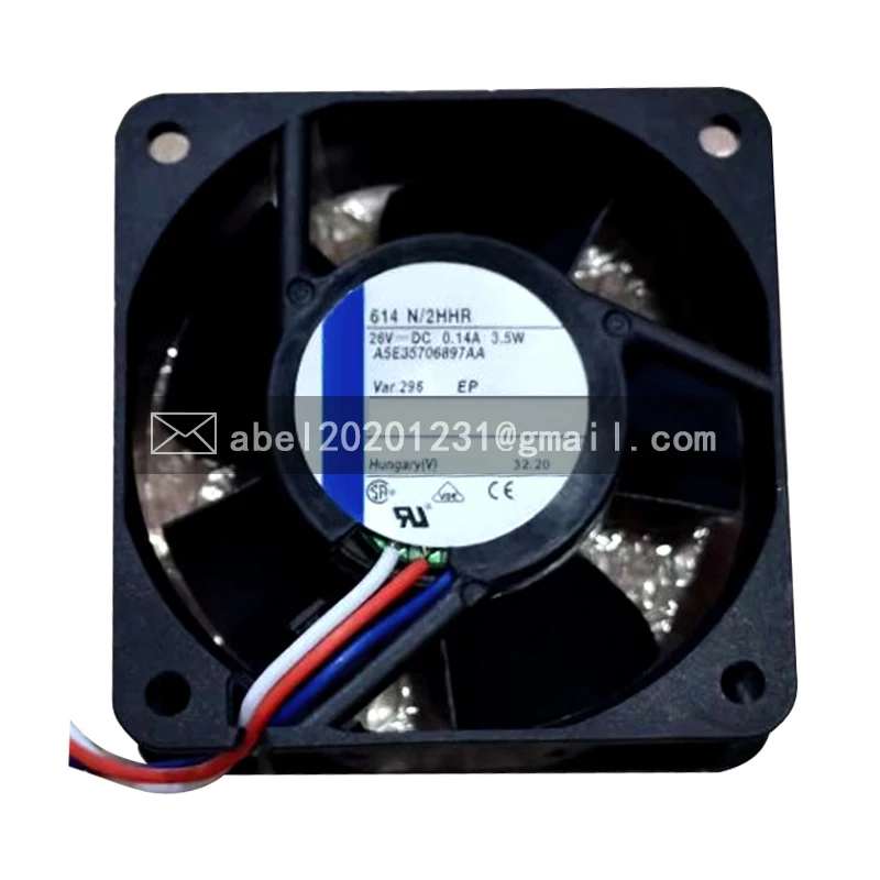 Новый оригинальный вентилятор охлаждения постоянного тока 614N/2HHR 614 N/2HHR 26 в 6025