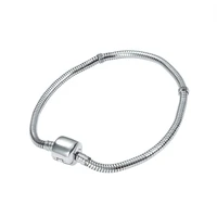 bracelet threaded square button head stainless steel snake bone basic chain bracelets diy jewelry making accessories positioning
