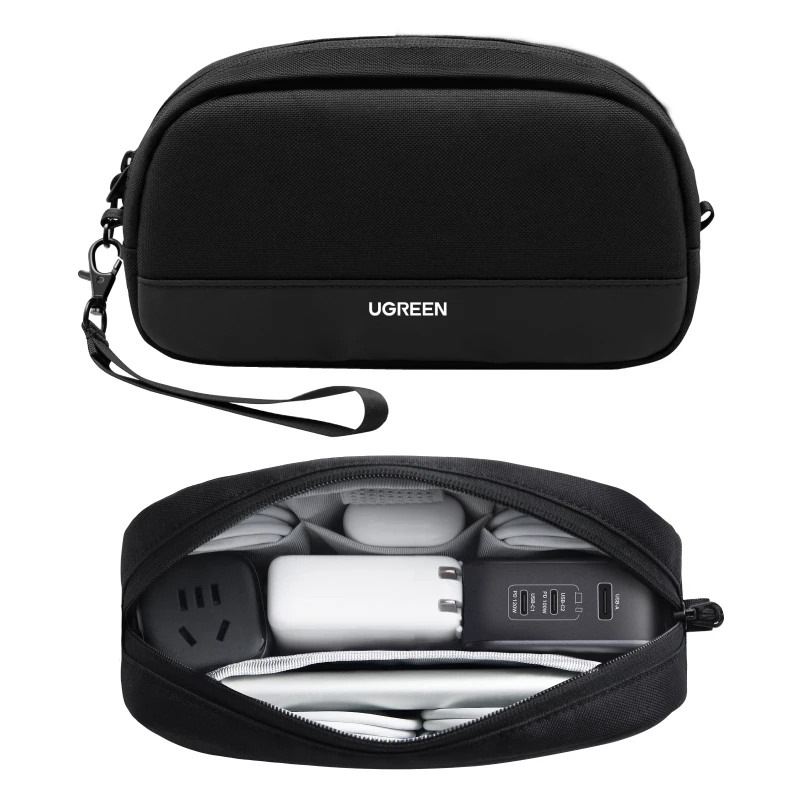

Сумка-органайзер UGREEN, сумка-органайзер, размер S/M для наушников, USB-кабель, зарядное устройство для мобильных телефонов, ПК, цифровая сумка для аксессуаров для ноутбуков