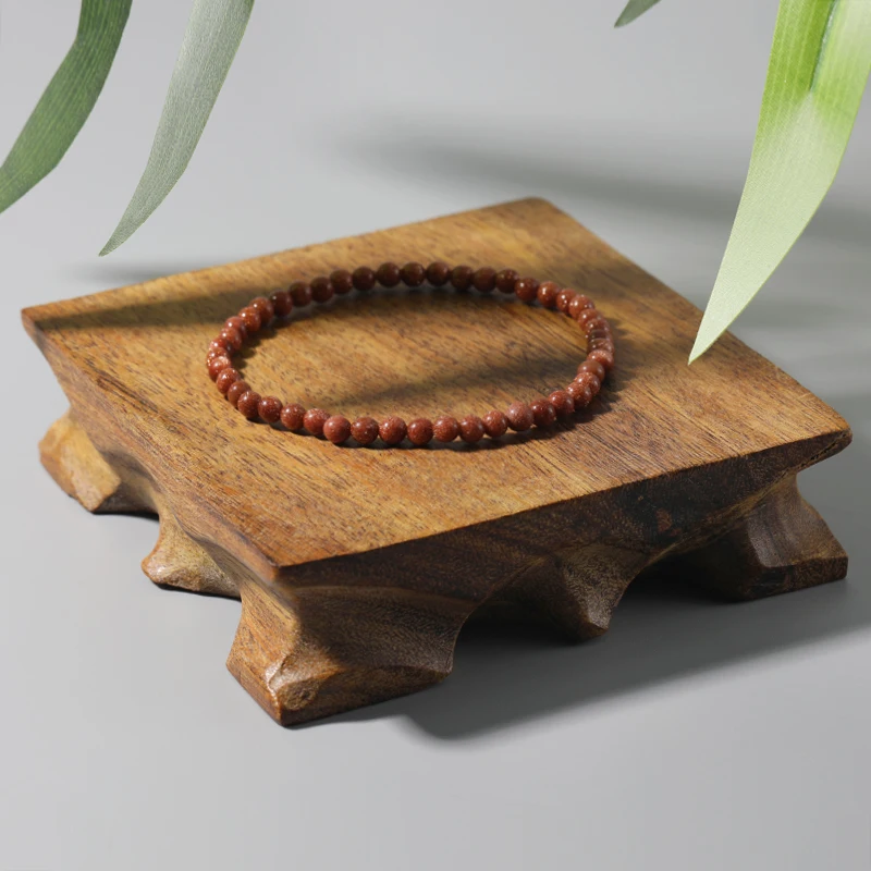 OAIITE 4 мм браслет из песчаного камня мини энергия Природный камень Йога для