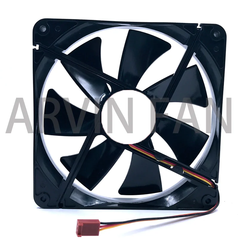 Новый вентилятор 140 мм DF1402512SEDN 12 В 0,06a, втулка 3-Pin 140x140x25 мм, ПК, семейный Вентилятор охлаждения сервера, 1050 об/мин