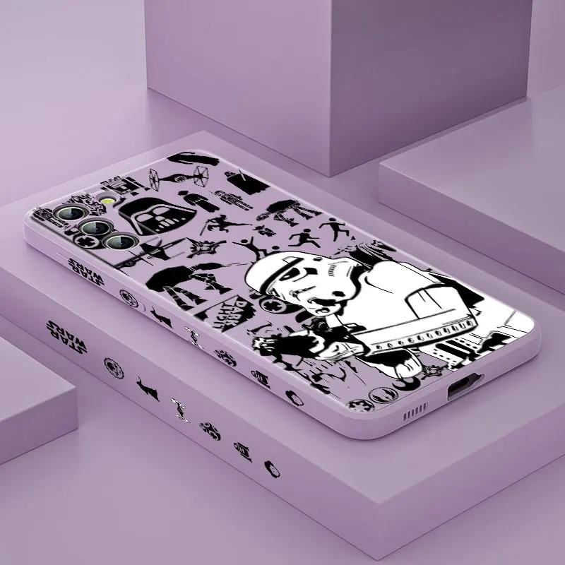 

Star Wars Battle Robot For Samsung Galaxy S21 S20 S10 Note 20 10 Ultra Plus Pro FE Lite Liquid Left Phone Case Fundas Coque Capa