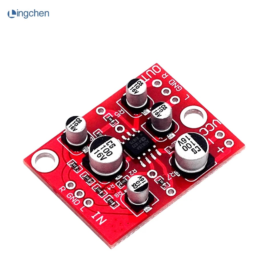 AD828 операционный усилитель, передний проекционный модуль усилителя звука, один источник питания 5 в-15 в