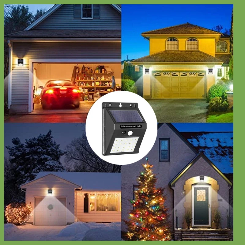 

LED Solar Led Light Outdoor Solar Lamp PIR Motion Sensor Wall Light Waterproof Solar Sunlight Powered Garden Street Light