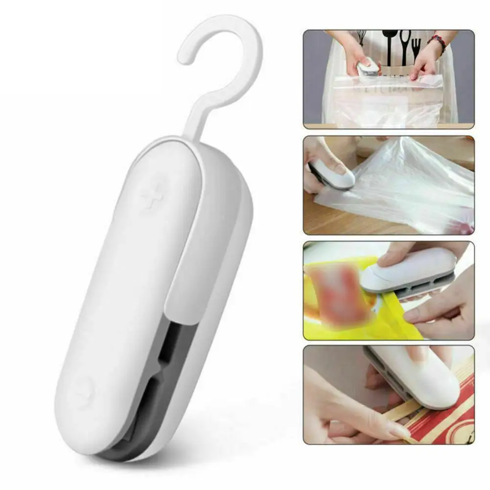 

Mini Sealing Machine Vacuum Food Sealer 2 In 1 Heat Sealer Handheld Portable Sealer Packaging Machine Food Processor Kitchen