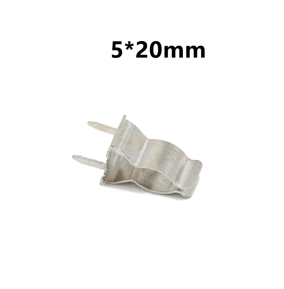 

Зажим плавкого предохранителя 5 х20 мм, 100 шт., 6 х30 мм