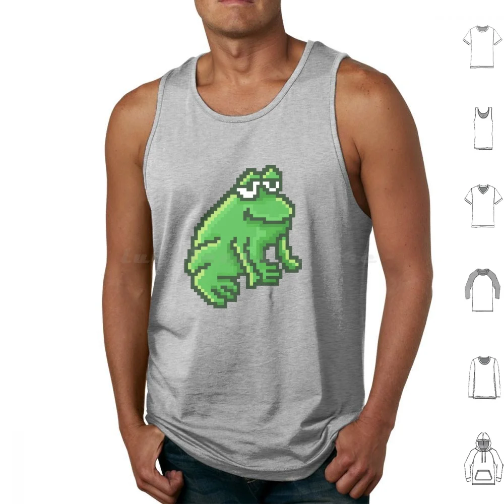 

A Frog And His Son Tank Tops Print Cotton Frog A Frog And His Son Cute Frogs Tadpole Asian Son Cozy Ding Hu Japanese
