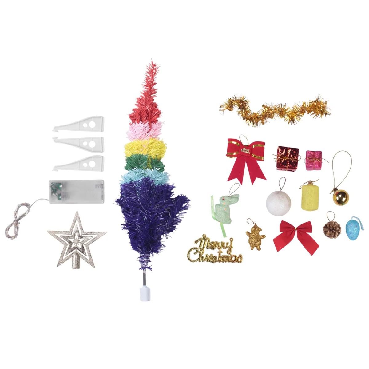 

Rainbow Color Christmas Tree Festival Decoration Christmas Tree Creative Home Decoration Ornaments Living Room