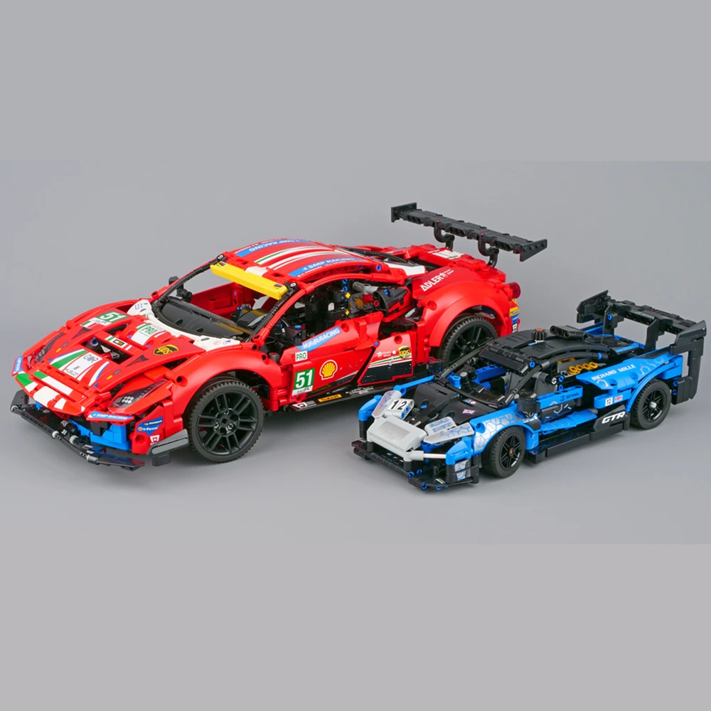 

FIT 42125 Technical Super Sports Racing Car 488 GTE Mclarened Senna Building Blocks Model DIY Bricks Kids Toys Gift Boy