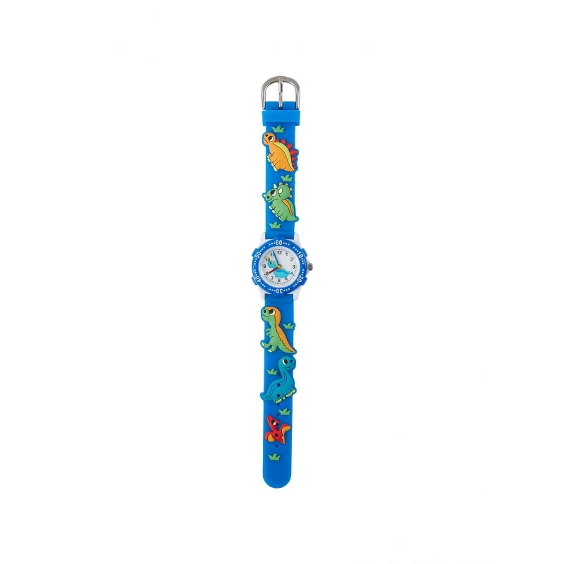 3D dinosaur plastic silicone cartoon waterproof children's watch