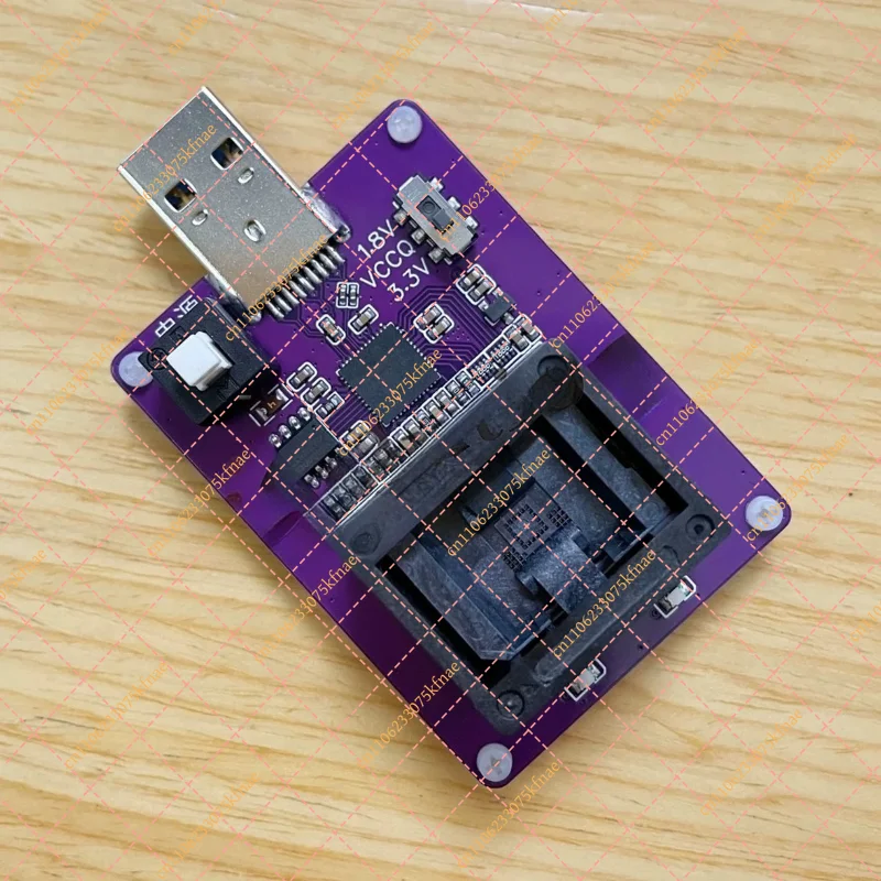 Фото Адаптер для тестирования EMMC153 USB 3.0 - устройство для чтения и записи флеш-чипов BGA153 для EMMC/eMCP/UFS №1