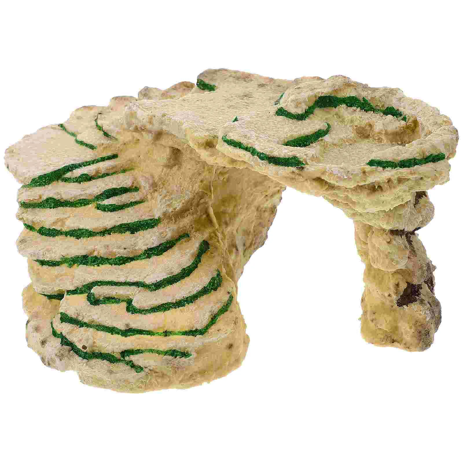 

Pet Climbing Tortoise Habitat Dock Interior Accessories Tank Reptile Terraces Resin Tortoise Climb Desk Topper