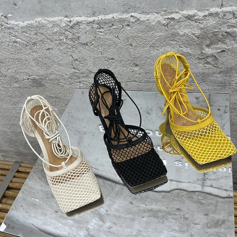 

BIKINIKEY Platform Shoes Straps Luxury Sandals Woman Summer 2022 Thick Sole Heels Fashion Women Shoe Women's