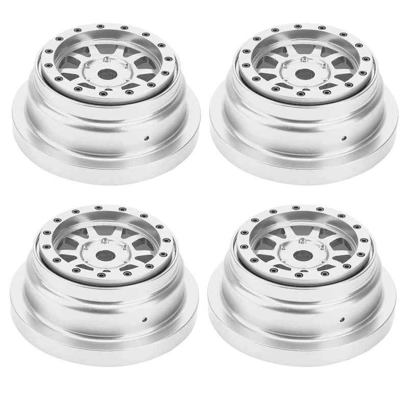 

NEW-4Pcs Metal Wheel Rim Hub For Losi LMT Monster Truck 1/8 RC Car Upgrade Parts Accessories