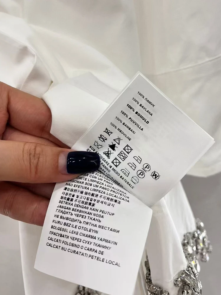 2024 весенняя женская новая однобортная длинная рубашка с лацканами из тяжелого