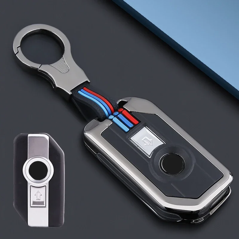 

Zinc Alloy +Silica Gel Motorcycle Smart Control Car Key Case Cover Fob for BMW R1200GS R1250GS R1200RT Key Shell Holder Accessor