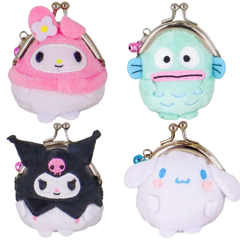 

Sanrio Melody Kulomi Cinnamoroll плюшевая игрушка кукла кошелек кулон аниме кавайная монета наушники сумка для хранения подарок на день рождения