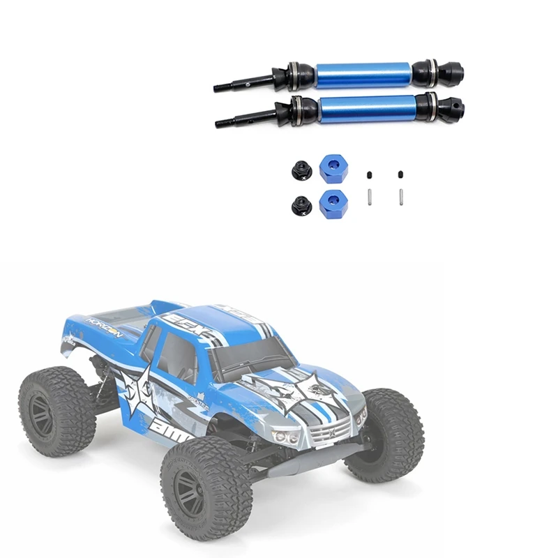 FBIL-2Pcs задний приводной вал CVD для 1/10 ECX 2WD Series Ruckus Torment Axe Brutus Circuit AMP RC Car Upgrade Parts