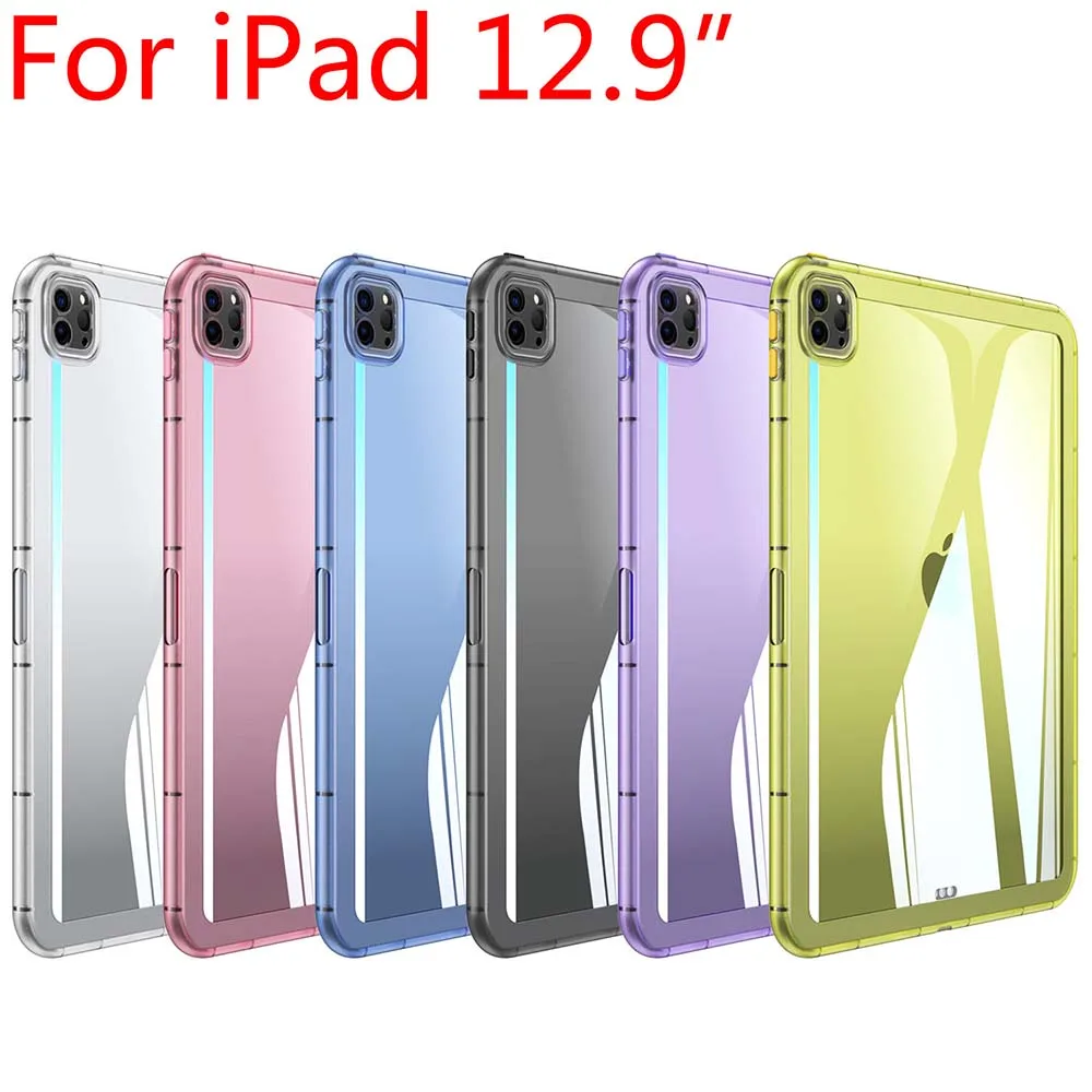 

Чехол для iPad Pro 12,9 2021 2022 с изображением полной девушки, простой противоударный мягкий чехол из ТПУ с 4 углами